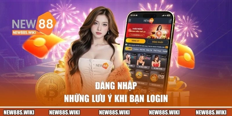 Những lưu ý khi bạn login vào New88